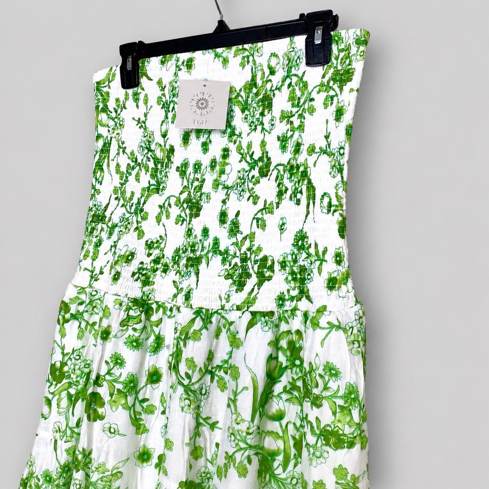 Anthropologie J Gee 1X Maxi Dress Cottagecore Coquette Romantic Boho Chic Dainty - Picture 3 of 7